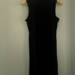 Old Navy ribbed mock neck dress with skater skirt